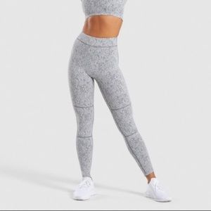 Gymshark Gray Fluer Leggings Size Medium